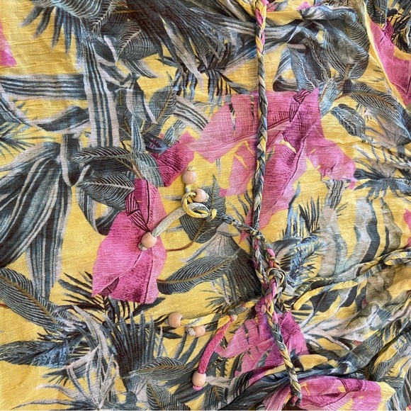 🌴 Cynthia Rowley Tropical Off Shoulder Mini Dress Size Small - Picture 9 of 9